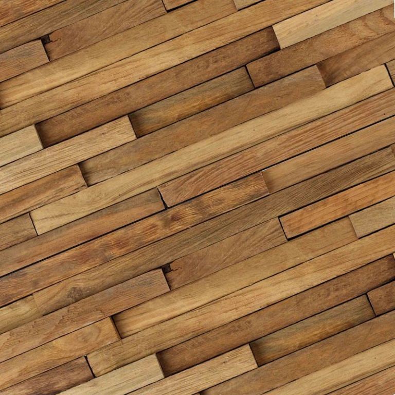 Tuin Cladding Teak Wood Cladding Rustic 2 cm strip 50x20x1-3,5 cm. (uitlopend 2022 OP ...