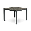 Briga Dutch Table Trespa blad kleur Oak Grey Charcoal Frame / Oak Grey (100x100 cm) ~
