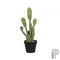 Pottery Pots kunstplant Cactus Opuntia L Green 18x18x72 cm ~