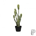 Pottery Pots kunstplant Cactus Opuntia M Green 12.5x12.5x41 cm ~