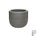 Pottery Pots plantenbak Dice XS Horizontal Ridged Grey hoogte: 25 diameter: 28~