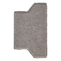 H-profiel klinker grijs 10x16,5/11,5x8 cm. ~