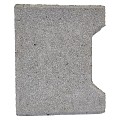 H-profiel klinker grijs 20x16,5/14x8 cm. beginsteen ~