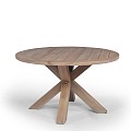 Willow Round Dining Table 150 cm Ø Teak ~