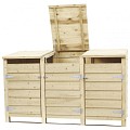 Containerkast tripel, 128,7x224,5x91 cm. ~