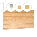 Douglas geschaafd blokhutprofiel 2,8x19,5x224 cm. onbehandeld. ~