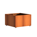 CorTen plantenbak met wielen