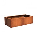 CorTen bloembak (LxBxH) 200x100x60 cm. (2 mm.) ~