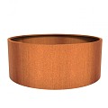 Ronde CorTen bloembak (ØxH) Ø200x80 cm. (2 mm.) ~