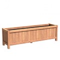 Bankirai hardhouten plantenbak met pootjes (LxBxH) 200x50x60 cm. (2 cm.) ~