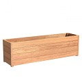 Garapa hardhouten bloembak (LxBxH) 200x50x58 cm. (2,1 cm. hardhout) ~