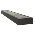 Aluminium watertafel (LxBxH) 600x100x40 cm. (3 mm.) ~