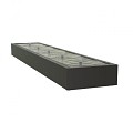 Aluminium watertafel (LxBxH) 500x100x40 cm. (3 mm.) ~