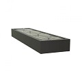 Aluminium watertafel (LxBxH) 400x100x40 cm. (3 mm.) ~