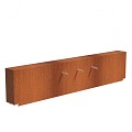 CorTen vaste vijvermuur (LxBxH) 300x25x60 cm. (2 mm.) ~