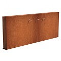 CorTen vrijstaande vijvermuur (LxBxH) 300x25x120 cm. (2 mm.) ~