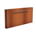 CorTen vrijstaande vijvermuur (LxBxH) 250x25x120 cm. (2 mm.) ~