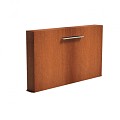 CorTen vrijstaande vijvermuur (LxBxH) 200x25x120 cm. (2 mm.) ~