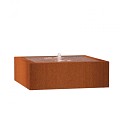 CorTen watertafel (LxBxH) 120x120x40 cm. (3 mm.) ~