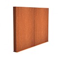 CorTen wand (BxDxH) 300x15x200 cm. (2 mm.) ~