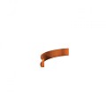 CorTen keerwand 20 cm. binnenbocht 100 cm. (2 mm.) ~
