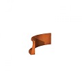 CorTen keerwand 40 cm. binnenbocht 100 cm. (3 mm.) ~