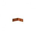 CorTen keerwand 20 cm. binnenhoek 50 cm. (2 mm.) ~