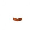 CorTen keerwand 20 cm. buitenhoek 50 cm. (2 mm.) ~