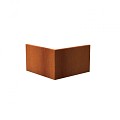 CorTen keerwand 60 cm. buitenhoek 100 cm. (3 mm.) ~