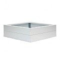 Modulaire bloembak wit 28 cm. hoog