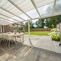 Verasol Profiline 2.0 veranda Polycarbonaat dak Opaal/Helder, 5000Bx3000D mm, 2 staanders, kleur: n.