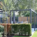 Luxxout aluminium pergola, breedte 251-300 cm. Uitval 351-400 cm. Profiel 100x100x2 mm. Kleur: antraciet ~