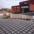 Greenstone Grasbetontegel 25x25x10 cm. 2/2 4.0 Grijs (met Grasvoegen NOK 4 cm) ~
