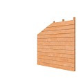 Douglas wandpakket t.b.v. dubbelzijdige zijwand kapschuur Comfort, kleurloos geïmpregneerd. ~