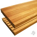 Almendrillo FSC decking 21x145x2450mm groef/semi-ribbel bc > ~