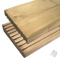 Vuren FSC decking 28x145x3600mm groef/glad [geimpregneerd] bc ~
