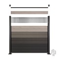 WPC Rock Grey Composiet schuttingdelen 2x14x180cm (per 2 st. verpakt/geprijsd!) ~