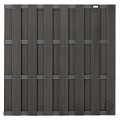 WPC antraciet composiet scherm Basic met 4 antra alu ligger 180x180cm ~