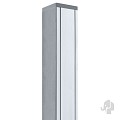 Aluminium schuttingpaal 9x9 cm blank
