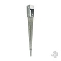 Paalhouder gepunt (tbv paal 70x70) [verzinkt] bc ~