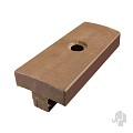 Polymer-bruin clips (tbv WPC) 100 stuks in emmer bc ~