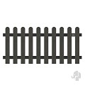 WPC-antraciet FSC tuinhek "Classic" rond 10L 10mm alu-antra 23x1800x800mm RVS bc ~