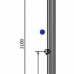 Calvus design buiten douche enkele aansluiting ~