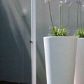 Optie om de buiten douche uit te laten voeren in andere RAL kleur op KR06 (gemengd koud/warm & handdouche) ~