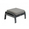Valencia Lounge Hocker Swiss Fabrics all weather kussen  Charcoal (70x44x53 cm) ~