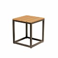 Rio Square Coffee Table S Solid Teak (FSC) blad Charcoal / Teak (40x40x45 cm) ~