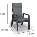 Queens Dining Chair Charcoal ~