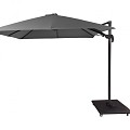 San Francisco zweefparasol exclusief (kruis)voet. dubbele knikfunctie Anthracite (275x275 cm) ~