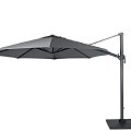 Banús zweefparasol exclusief (kruis)voet.  dubbele knikfunctie Donkergrijs  (350 cmØ) ~