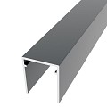 Boston Alu U-lijst start/stop L-175cm 25x30mm zonder connectors RAL7016 ~